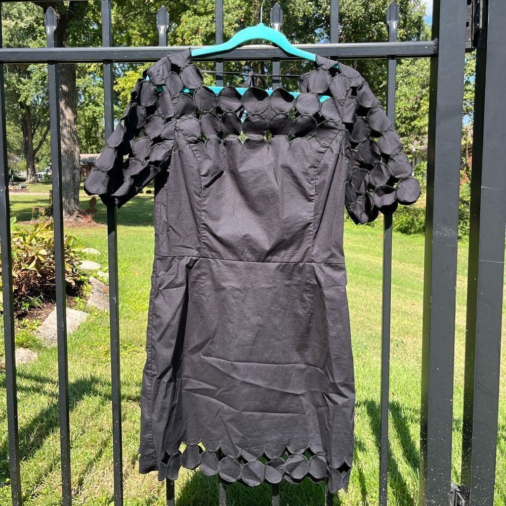 Anthropologie Cutwork Mini Shift Dress NWT - Picture 8 of 12